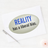 バイア自由主義のスのステッカー 楕円形シール (封筒)