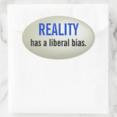 バイア自由主義のスのステッカー 楕円形シール (バッグ)