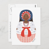 バイア ブラジル マトリョーシュカ ポストカード (正面/裏面)