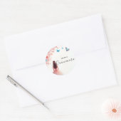 バイウッドツリーピンクガーリーさくらんぼブロッサムキンセアニェラ ラウンドシール (封筒)