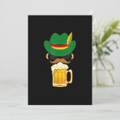 バイエリアン·アルペンハッおもしろいトドイツビール飲用 サンキューカード (スタンド正面)