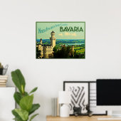 バイエルドニツノイシュワンシュタイン城 ポスター (ホームオフィス)