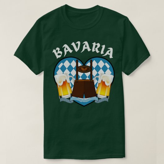 バイエルビールバイエルン服 Tシャツ (デザイン正面)