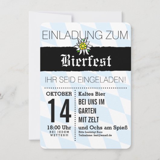 バイエルフェスト招待状 招待状 (正面)