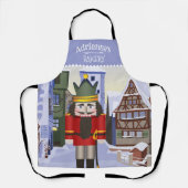 バイエルンのドイツのブルーのナツクラッパーソナライズされたカー エプロン (正面)