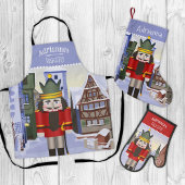 バイエルンのドイツのブルーのナツクラッパーソナライズされたカー エプロン