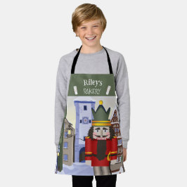 バイエルンのドイツの緑のくるみパーソナライズされた割り エプロン