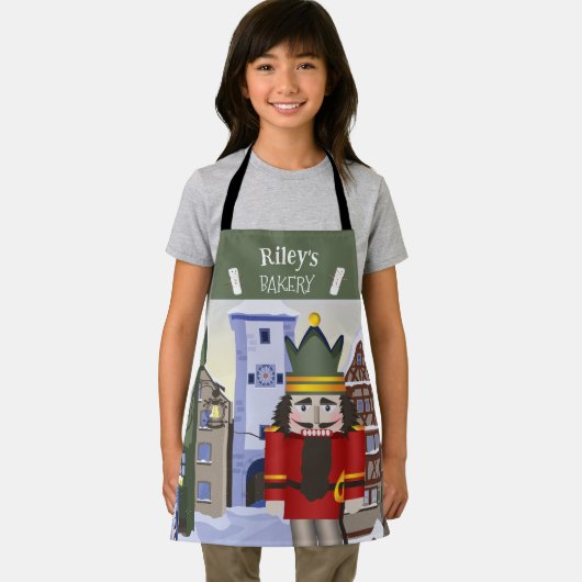 バイエルンのドイツの緑のくるみパーソナライズされた割り エプロン (インサイチュ)