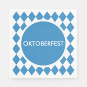 バイエルンの幾何学的パターンオクトーバーフェスト。 スタンダードランチョンナプキン (正面)