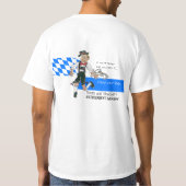 バイエルンの旗のオクトーバーフェストのパーティーのTシャツ Tシャツ (裏面)