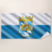 バイエルンの旗 ビーチタオル (正面)