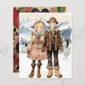 バイエルンの降雪と紙人形：冬の魔法 (正面/裏面)