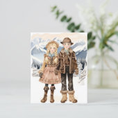 バイエルンの降雪と紙人形：冬の魔法 (スタンド正面)