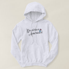 バイエルンアメリカントウィントハートフード付きスウェットシャツ パーカ