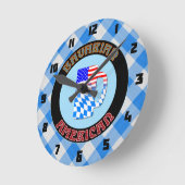 バイエルンアメリカン・ビアスタイン丸い時計 ラウンド壁時計 (傾斜)