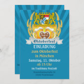 バイエルンアームズ&ビールオクトーバーフェスト招待状 招待状 (正面/裏面)