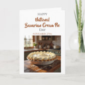 バイエルンクリームパイの日おめでとう!11月27日 カード (正面)