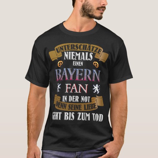 バイエルンサポーターをナメるな Tシャツ (正面)
