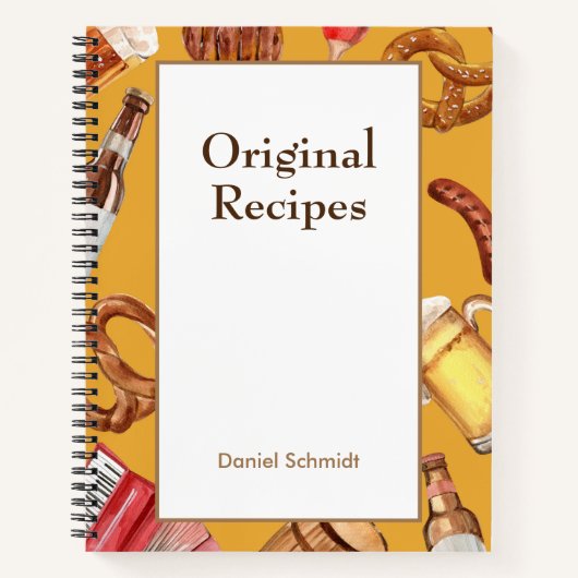 バイエルンテーマレシピ書 ノートブック (正面)
