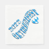 バイエルンドイツビールフェスティバルロゴオクトーバーフェスト2022 スタンダードランチョンナプキン (正面)