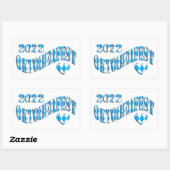 バイエルンドイツビールフェスティバルロゴオクトーバーフェスト2022 長方形シール (シート)