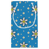 バイエルンブルーのエーデルワイスの花 スモールペーパーバッグ (裏面)