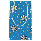 バイエルンブルーのエーデルワイスの花 スモールペーパーバッグ (正面)