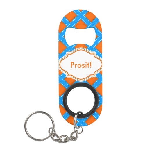 バイエルンブルー キーホルダー栓抜き (正面)