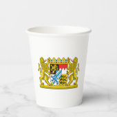 バイエルン国旗のコートの腕紙カップ 紙コップ (裏面)