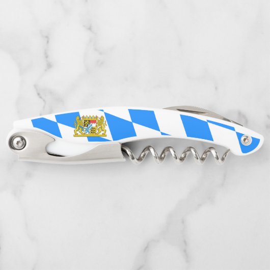 バイエルン国旗の紋章 ソムリエナイフ (正面)