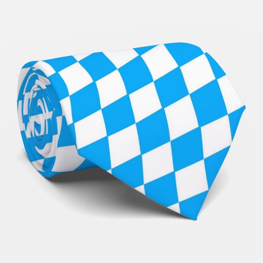 バイエルン国旗の色ブルーバイエルンオクトーバーフェスト ネクタイ (ロール)