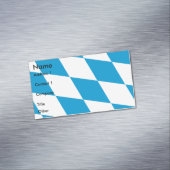 バイエルン国旗を持つ名刺マグネット マグネット名刺 (インサイチュ)