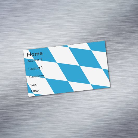 バイエルン国旗を持つ名刺マグネット マグネット名刺 (インサイチュ)