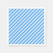 バイエルン国旗パターン（の模様が）ある10月 スタンダードカクテルナプキン (正面)