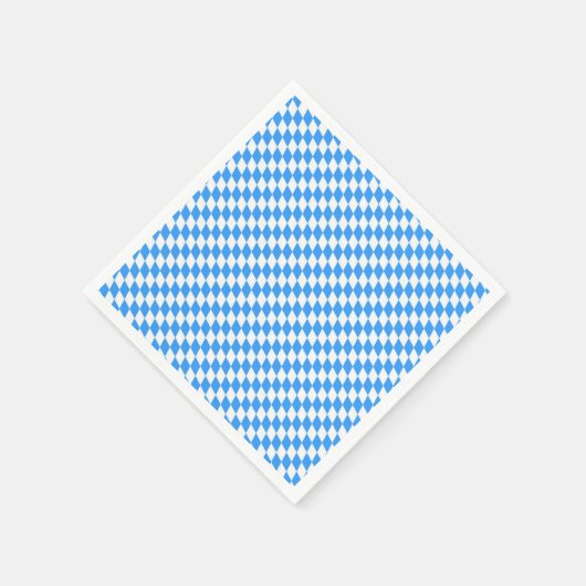 バイエルン国旗パターン（の模様が）ある10月 スタンダードカクテルナプキン (角)
