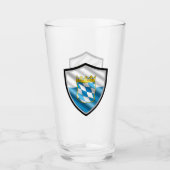 バイエルン国旗 タンブラーグラス (正面)