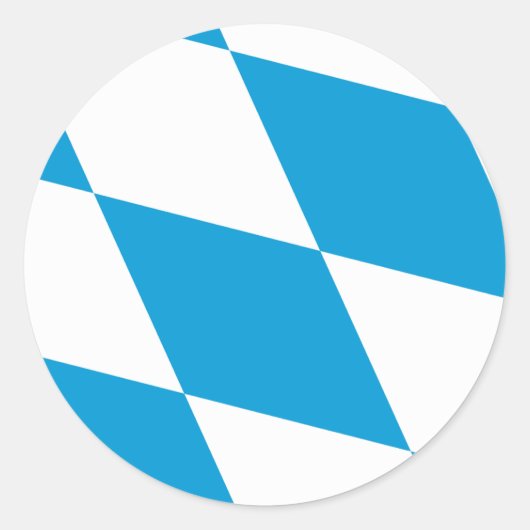 バイエルン国旗 ラウンドシール (正面)