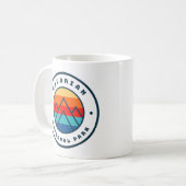 バイエルン国立公園ドイツのミニマリスト山 コーヒーマグカップ (正面左)