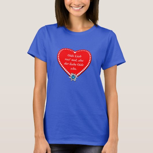 バイエルン女性の本音 Tシャツ (正面)