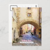 バイエルン州のブルクハウゼン ポストカード (正面/裏面)