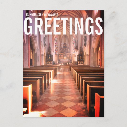 バイエルン州のブルハウゼン ポストカード (正面)