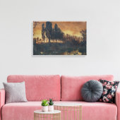 バイエルン州の農村風景(ドイツ) キャンバスプリント (インサイチュ (リビング))