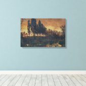 バイエルン州の農村風景(ドイツ) キャンバスプリント (インサイチュ (ウッドフロア))