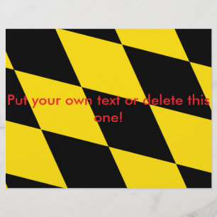 バイエルン州ミュンヘン州旗を持つフライヤー チラシ