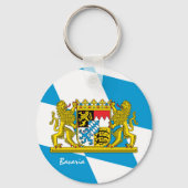 バイエルン州旗とバイエルン州の休日,愛国者/スポーツ キーホルダー (正面)