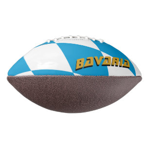 バイエルン州旗を持つアメリカンフットボール アメリカンフットボール