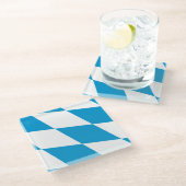 バイエルン州旗を持つガラスコアスター ガラスコースター (アングル)