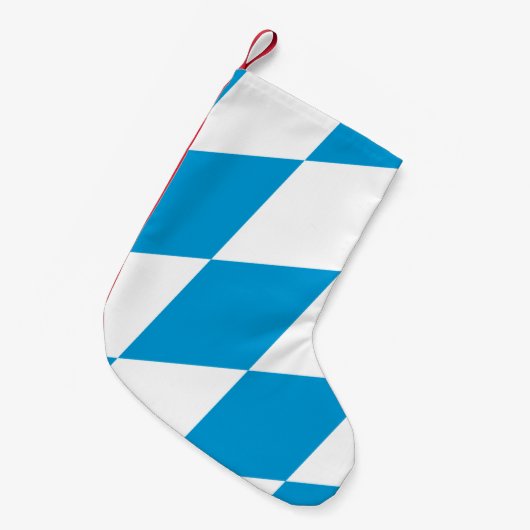 バイエルン州旗を持つクリスマスストッキング スモールクリスマスストッキング (正面 (吊り時))