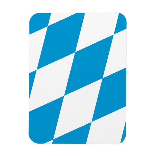 バイエルン州旗を持つフレキシブルなフォトマグネット マグネット (縦)