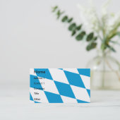 バイエルン州旗を持つ名刺 名刺 (スタンド正面)